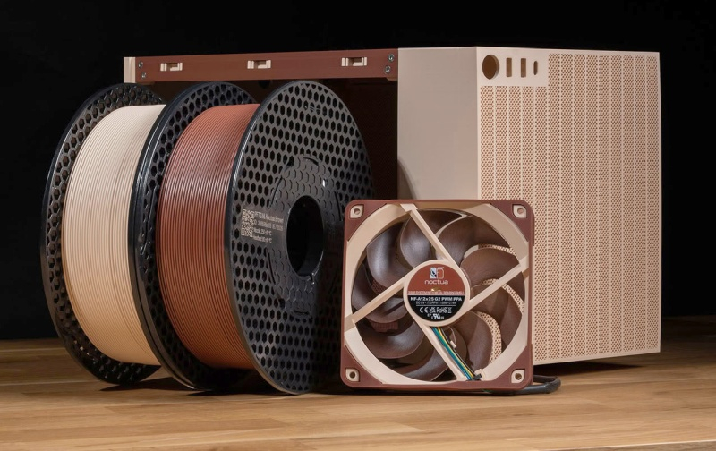 Noctua теперь можно напечатать дома: Prusa выпустила PETG-пластик в фирменных бежево-коричневых цветах