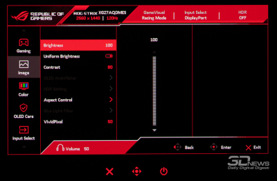 Обзор игрового QD-OLED-монитора ASUS ROG Strix OLED XG27AQDMES: самый доступный в линейке