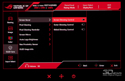 Обзор игрового QD-OLED-монитора ASUS ROG Strix OLED XG27AQDMES: самый доступный в линейке