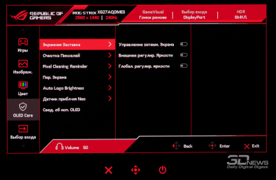 Обзор игрового QD-OLED-монитора ASUS ROG Strix OLED XG27AQDMES: самый доступный в линейке
