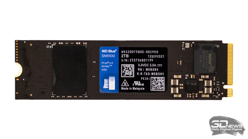Обзор SSD-накопителя WD Blue SN5100: QLC больше не пугает