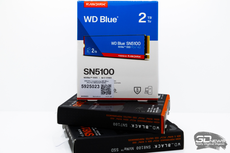 Обзор SSD-накопителя WD Blue SN5100: QLC больше не пугает