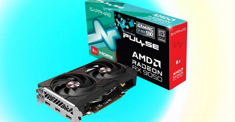 Sapphire представила Radeon RX 9050 Pulse с заводским разгоном