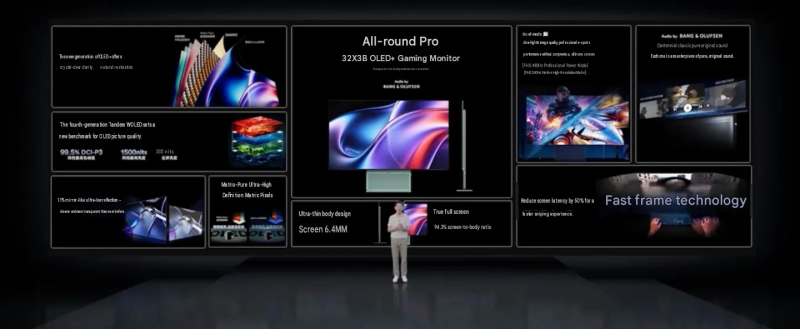 TCL выпустила игровые мониторы на WOLED четвёртого поколения с разрешением до 4K и частотой до 480 Гц