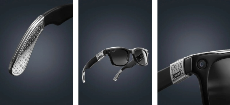 Богатым будет тяжелее: Caviar утяжелила смарт-очки Ray-Ban золотом, серебром и крокодиловой кожей