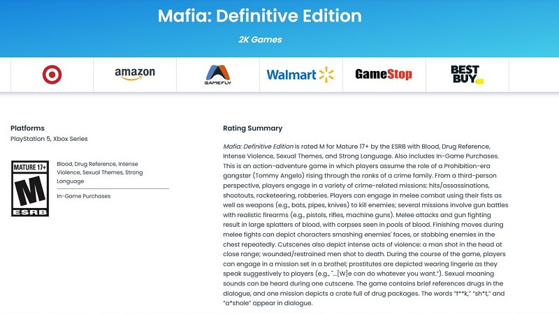 Mafia: Definitive Edition взяла курс на новые платформы — ремейк Mafia: The City of Lost Heaven прокачают для PS5, Xbox Series X и S