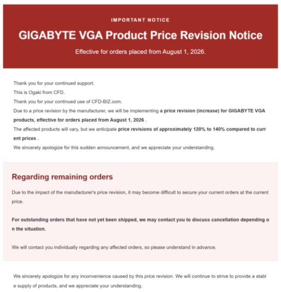 MSI, Gigabyte и Asus повысили цены на видеокарты RTX 5000 на 3–50 %