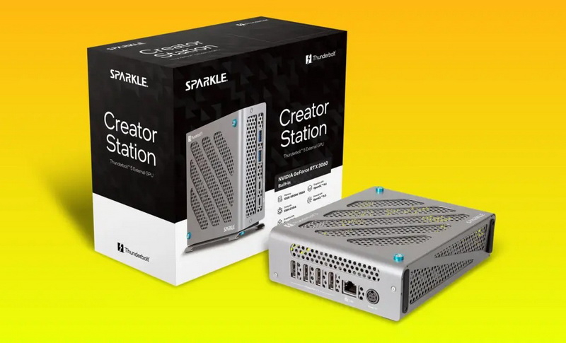 Sparkle выпустила док-станцию TCX-280DF Creator Station с GeForce RTX 3060 12GB внутри