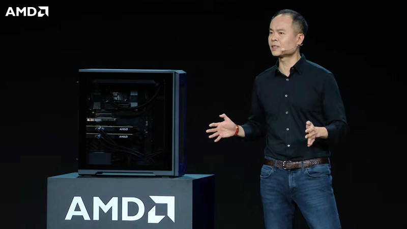 AMD представила рабочую станцию Threadripper Halo Station — 96 ядер, 2 Тбайт ОЗУ и до четырёх Instinct MI350P
