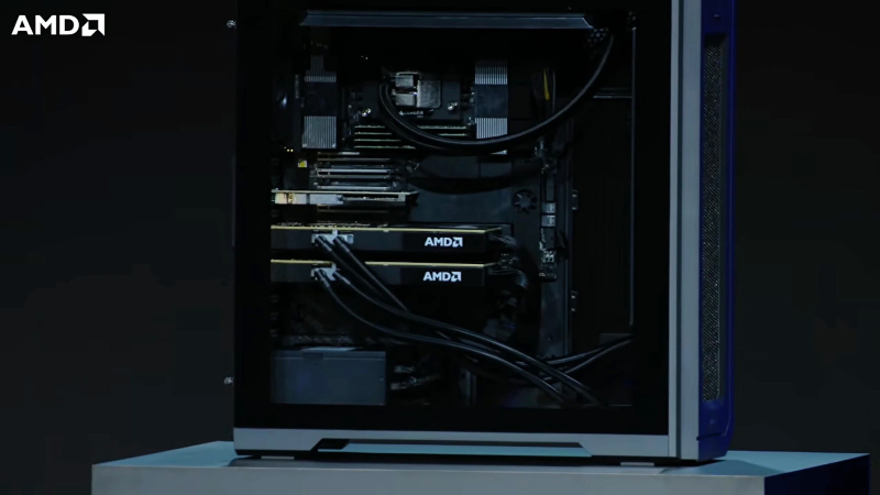 AMD представила рабочую станцию Threadripper Halo Station — 96 ядер, 2 Тбайт ОЗУ и до четырёх Instinct MI350P