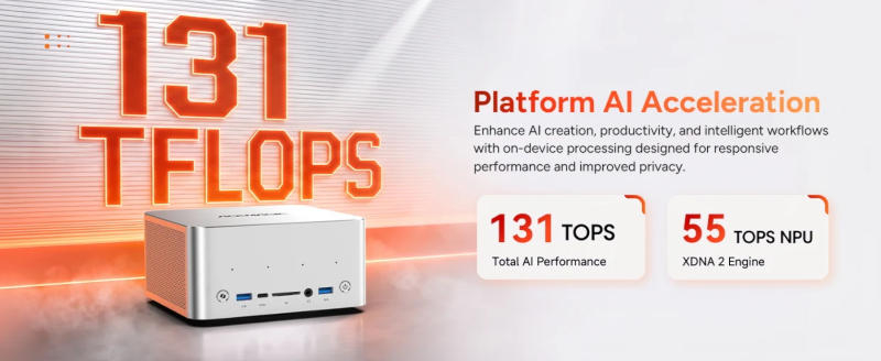 Анонсирован Acemagic F9A — один из первых мини-ПК на AMD Ryzen AI Max+ PRO 495 со 192 Гбайт памяти
