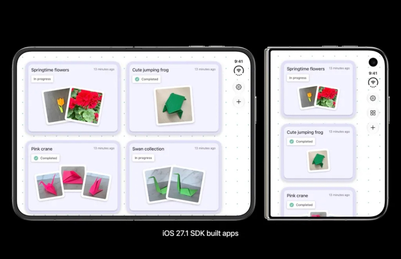 Apple посмеялась над складными Android-смартфоными за чёрные полосы у приложений — iPhone Duo наступил на те же грабли