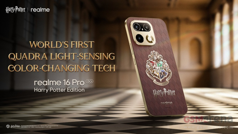 «Добро пожаловать в Хогвартс»: Realme представила смартфон Realme 16 Pro Harry Potter и наушники Buds T500 Pro Harry Potter