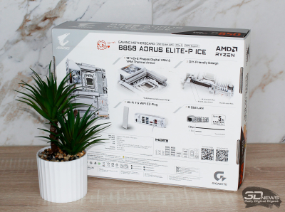 Обзор материнской платы Gigabyte B850 Aorus Elite-P Ice: анимешная хардкорность