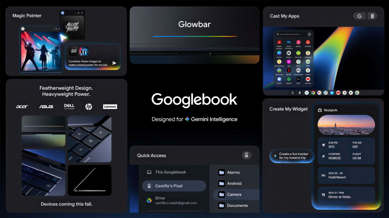 Предзаказы на Googlebook откроются с 21 сентября