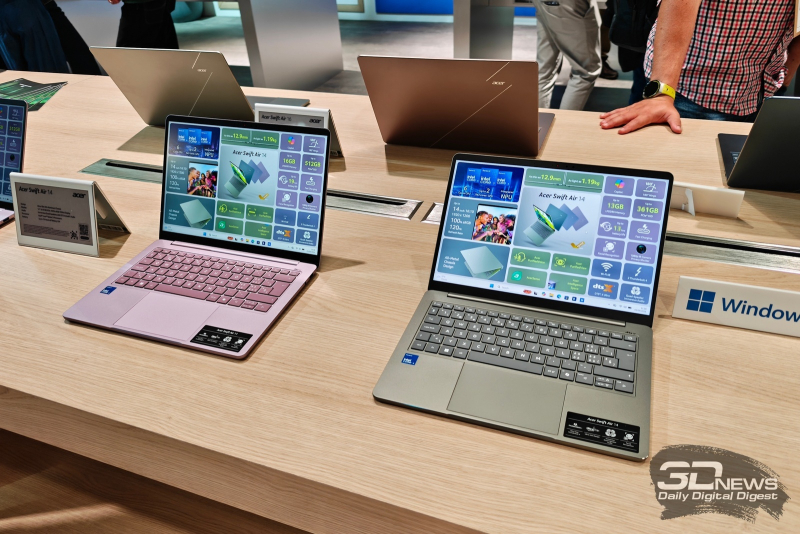 Репортаж со стенда Acer на IFA 2026: гибрид консоли и ноутбука DualPlay Mini, сверхлёгкий Swift, мини-ПК на Nvidia и другие новинки