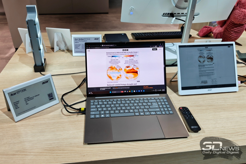 Репортаж со стенда Acer на IFA 2026: гибрид консоли и ноутбука DualPlay Mini, сверхлёгкий Swift, мини-ПК на Nvidia и другие новинки